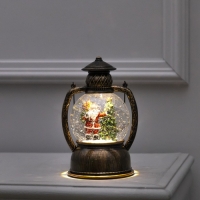 Светодиодная фигура «Фонарь с Дедом Морозом» 13 × 19 × 11 см, пластик, батарейки ААх3 (не в комплекте), USB, свечение тёплое белое Светодиодная фигура «Фонарь с Дедом Морозом» 13 × 19 × 11 см, пластик, батарейки ААх3 (не в комплекте), USB, свечение тёплое белое