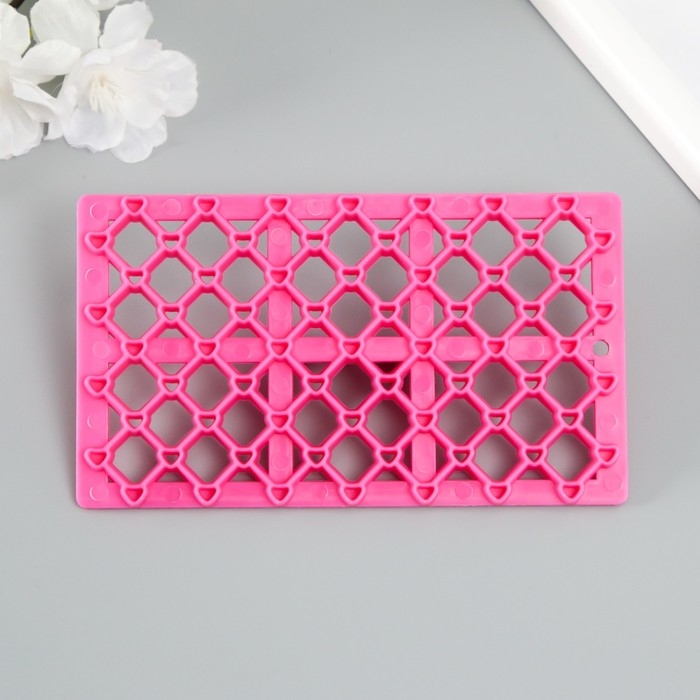 Штамп пластик Штамп пластик "Ромб с сердечком" 12,8х7.5 см