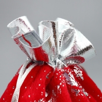 Мешочек подарочный плюш «Новый год пришел», тиснение, 20 х 30 см +/- 1.5 см, Новый год Мешочек подарочный плюш «Новый год пришел», тиснение, 20 х 30 см +/- 1.5 см, Новый год