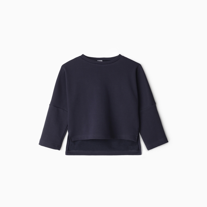 Свитшот детский MINAKU, цвет темно-синий, рост 140 см