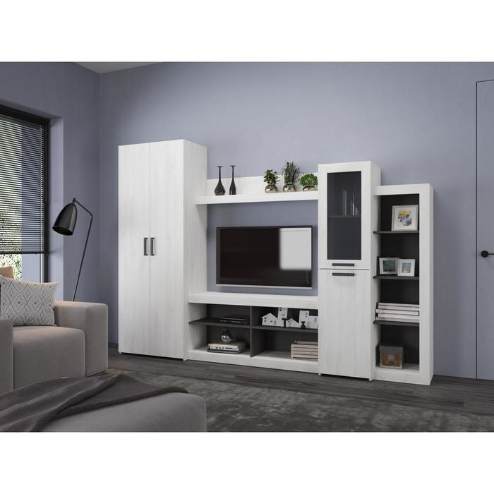 Стенка Oskar-4, 2700х420х1900, Сосна белая Loft/Венге Стенка Oskar-4, 2700х420х1900, Сосна белая Loft/Венге