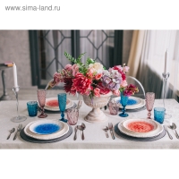 Стакан стеклянный Magistro &laquo;Ла-Манш&raquo;, 220 мл, цвет синий