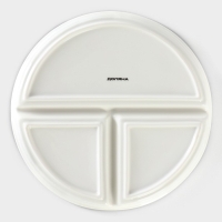 Тарелка фарфоровая для правильного питания Доляна, d=23 см Тарелка фарфоровая для правильного питания Доляна, d=23 см