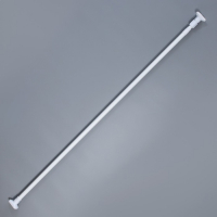 Карниз для ванной Доляна, телескопический, d=3,5 см, 140&ndash;260 см, усиленный, цвет белый