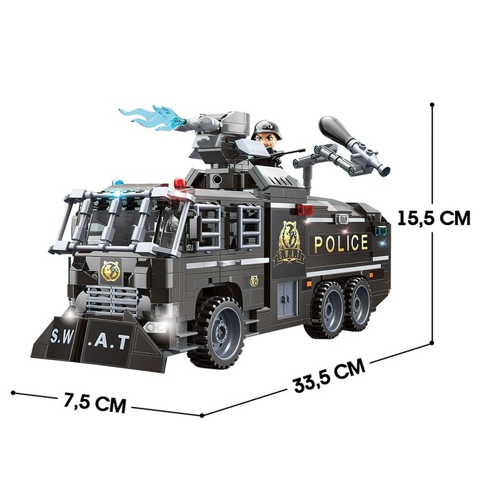 Конструктор Спецназ &laquo;Штурмовой патруль&raquo;, 847 деталей