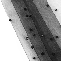 Сетка с бусинами, 150 см, 1 &plusmn; 0,2 м, цвет чёрный