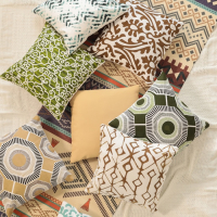 Наволочка декоративная 40х40 см, Circle green, 100% хлопок Наволочка декоративная 40х40 см, Circle green, 100% хлопок