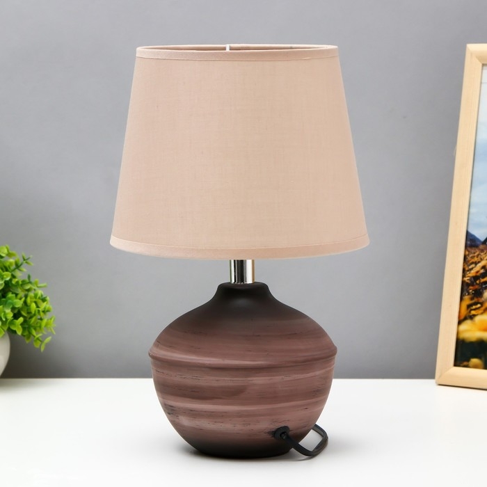 Лампа настольная 16412/1 E14 40Вт кофе 20х20х30 см RISALUX