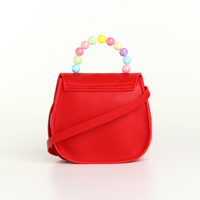 Сумка детская для девочки на клапане «Выбражулька», цвет красный Сумка детская для девочки на клапане «Выбражулька», цвет красный