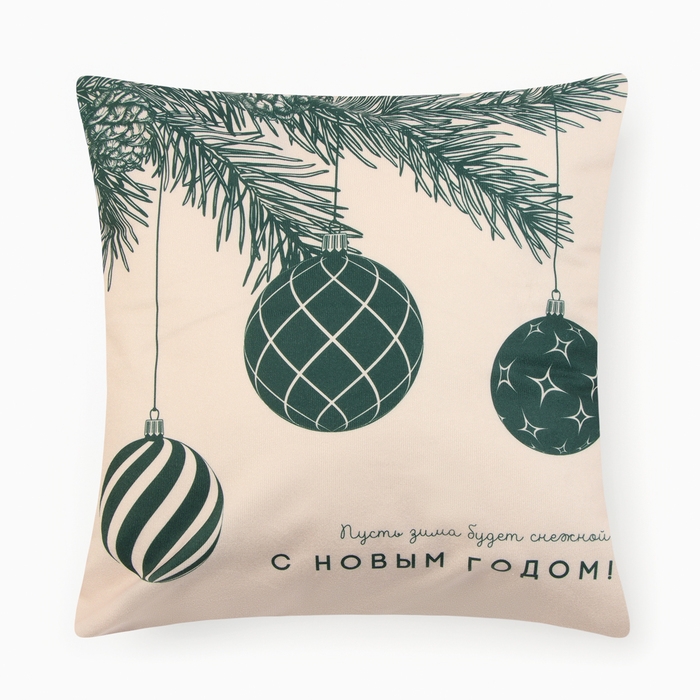 Набор декоративных наволочек Этель "Загадай желание" 40*40 см - 4 шт, 100% п/э, велюр