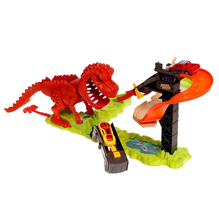 Автотрек &laquo;Дино-трек&raquo;, с запуском, звуковые эффекты