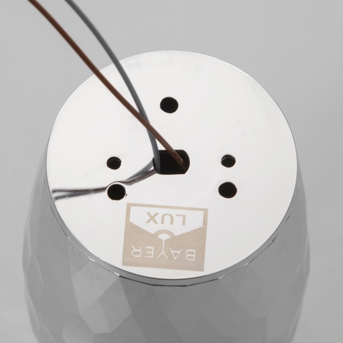 Светильник Светильник "Баррел" GU10 серебро 6х6х12 см