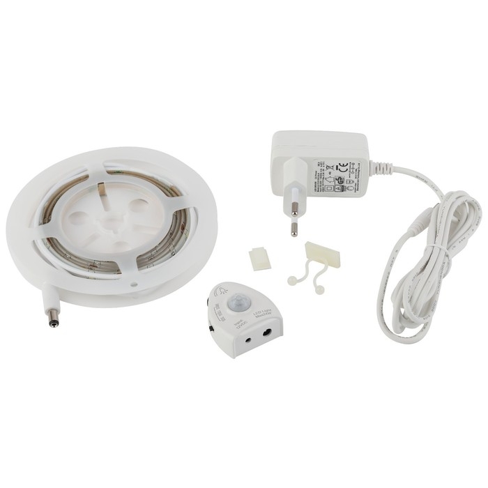 Комплект светодиодной ленты «Эра» с датчиком движения 1.2 м, IP20, SMD2835, 60 LED/м, 12 В, 2700К Комплект светодиодной ленты «Эра» с датчиком движения 1.2 м, IP20, SMD2835, 60 LED/м, 12 В, 2700К