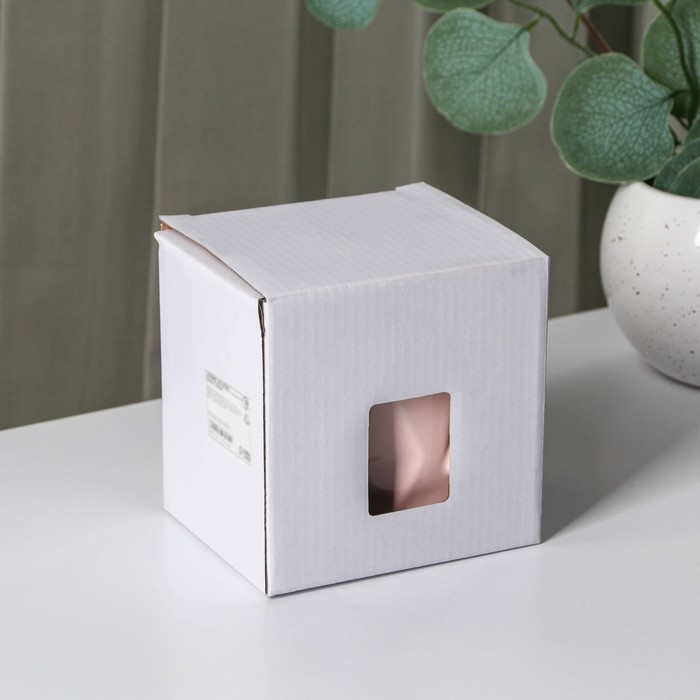 Кружка керамическая с ложкой &laquo;Стильный мишка&raquo;, 320 мл, цвет розовый