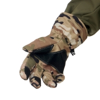 Перчатки тактические "Storm tactic" утепленные, размер - M, мультикам Перчатки тактические "Storm tactic" утепленные, размер - M, мультикам