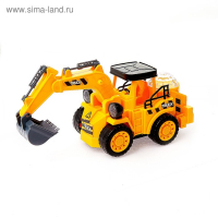 Экскаватор &laquo;Стройка&raquo;, работает от батареек, световые и звуковые эффекты
