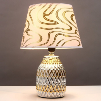 Настольная лампа 16788/1 E14 40Вт серебристо-золотой 20x20x30 см RISALUX Настольная лампа 16788/1 E14 40Вт серебристо-золотой 20x20x30 см RISALUX