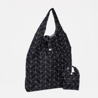 Сумка хозяйственная на кнопке, цвет чёрный Сумка хозяйственная на кнопке, цвет чёрный