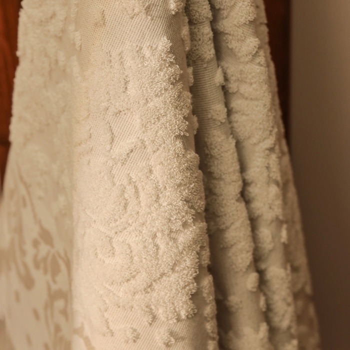 Полотенце махровое Этель "Классика", цв. молочный, 67х140 см, 83% хл, 17% лён, 500 г/м2