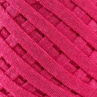 Трикотажная пряжа "Риббон" 85м/170&plusmn;5 гр (Фуксия)