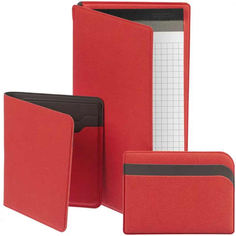 Картхолдер с отделением для купюр Dual, красный