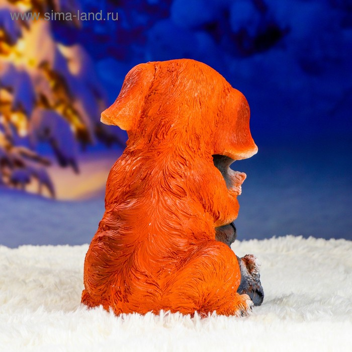 Садовая фигура Садовая фигура "Щенок с котёнком" сидящий, 28х22х20см