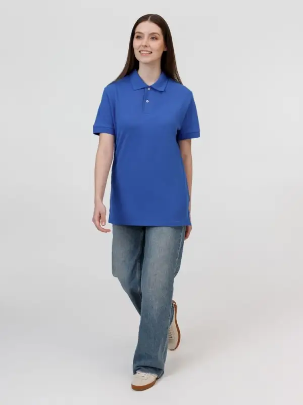 Рубашка поло унисекс Pacific, ярко-синяя (royal), размер 4XL
