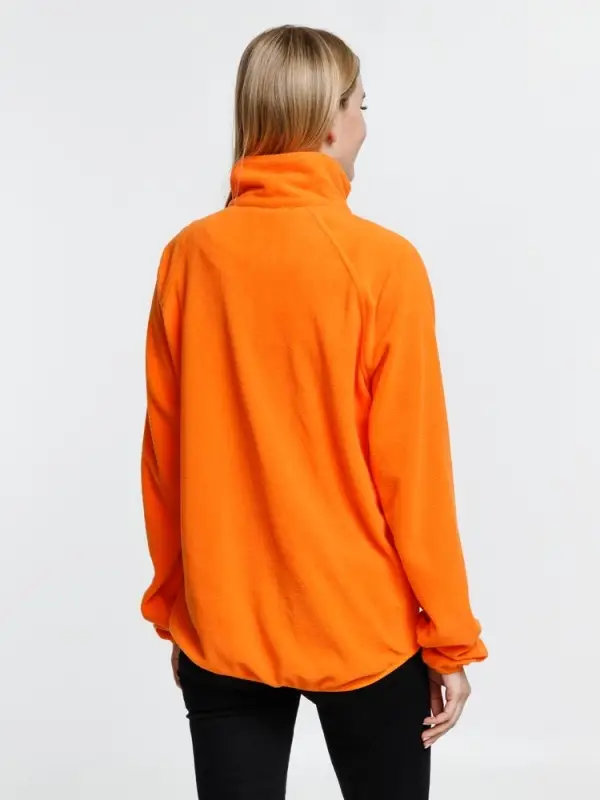 Куртка флисовая унисекс Fliska, оранжевая, размер XS/S