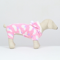 Комбинезон "Любовь" с капюшоном, размер S (ДС 25 см, ОГ 35 см, ОШ 25 см), розовый Комбинезон "Любовь" с капюшоном, размер S (ДС 25 см, ОГ 35 см, ОШ 25 см), розовый