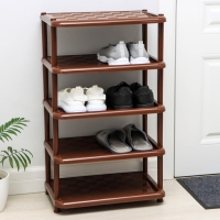 Полка для обуви &laquo;Универсал&raquo;, 5 ярусов, 49,7&times;30,7&times;83,7 см, цвет коричневый