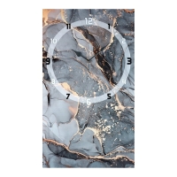 Часы-картина настенные, интерьерные "Серый мрамор", 35 х 60 см, на холсте, бесшумные Часы-картина настенные, интерьерные "Серый мрамор", 35 х 60 см, на холсте, бесшумные