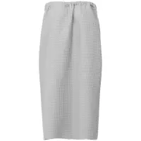 Килт вафельный женский Onsen, светло-серый, единый размер