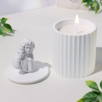 Свеча в бетоне ароматическая "Мольер", китайский чай, 13х7 см, соевый воск, 160 г Свеча в бетоне ароматическая "Мольер", китайский чай, 13х7 см, соевый воск, 160 г