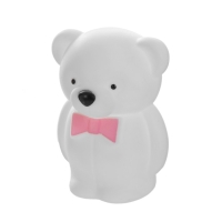 Ночник "Мишка с бантом" LED 2Вт от батареек 3хLR44 бело-розовый 5,5х7,5х11 см RISALUX Ночник "Мишка с бантом" LED 2Вт от батареек 3хLR44 бело-розовый 5,5х7,5х11 см RISALUX
