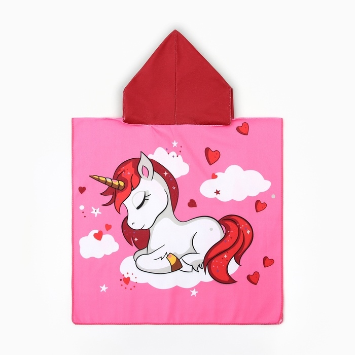 Полотенце-пончо детское LoveLife Полотенце-пончо детское LoveLife "Пони" 60х120 см, 100% пэ, 230 г/м2