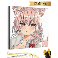 Картина по номерам &laquo;Аниме&raquo; холст на подрамнике, 40 &times; 40 см см