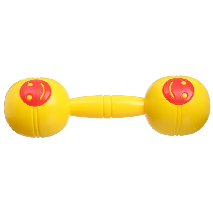 Погремушка «Перкуссия», шейкер, цвет желтый/красный, Крошка Я Погремушка «Перкуссия», шейкер, цвет желтый/красный, Крошка Я