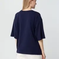 Футболка унисекс оверсайз Street Vibes, темно-синяя, размер M/L