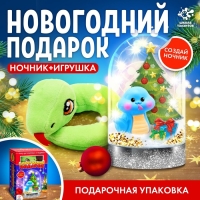 Набор для творчества «Новогодний подарок», ночник, игрушка змея, цвет игрушки в ночнике голубой Набор для творчества «Новогодний подарок», ночник, игрушка змея, цвет игрушки в ночнике голубой