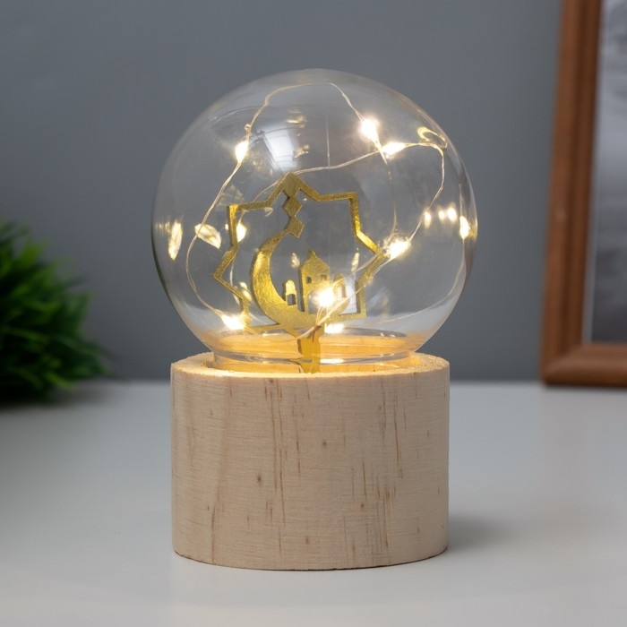 Ночник &laquo;Шар-полумесяц&raquo; LED 3хAG10 шар 8см 6,5х6,5х11,5см