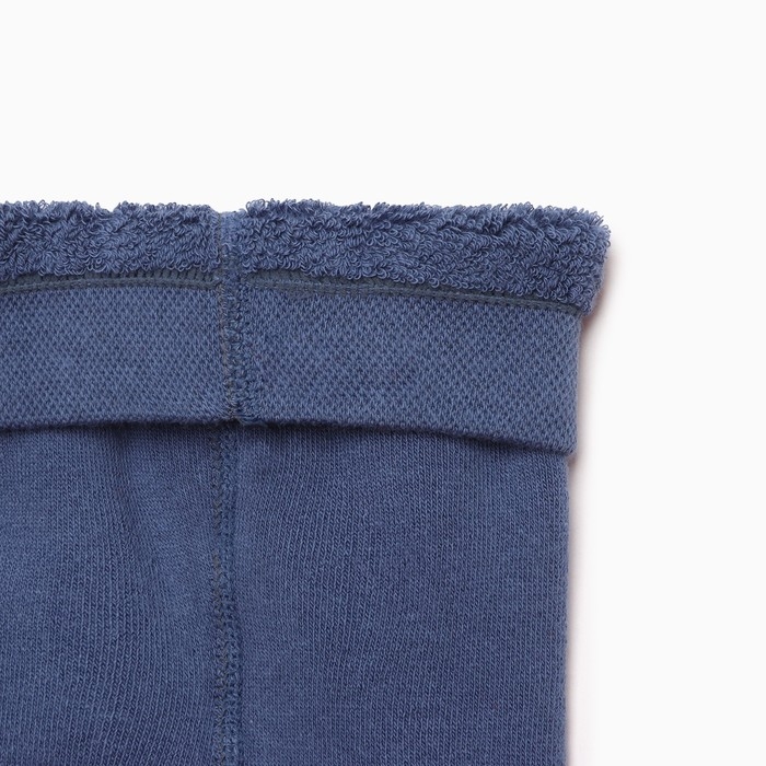 Колготки детские махровые &laquo;Гоночная машина&raquo; цвет деним, рост 98-104