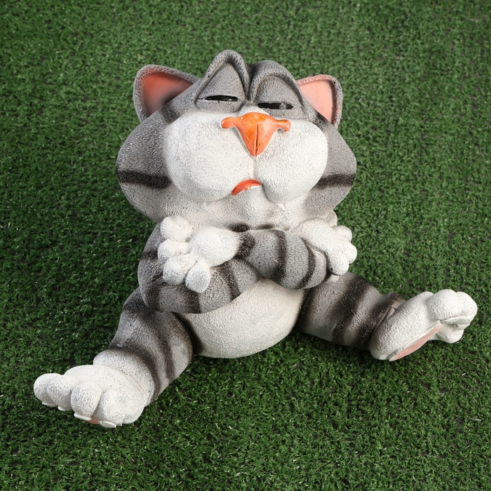 Садовая фигура Садовая фигура "Кот" серый, 22х33см