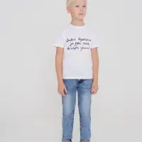 Футболка детская &laquo;Давай возьмемся за руки&raquo;, белая, на рост 118-128 см (8 лет)