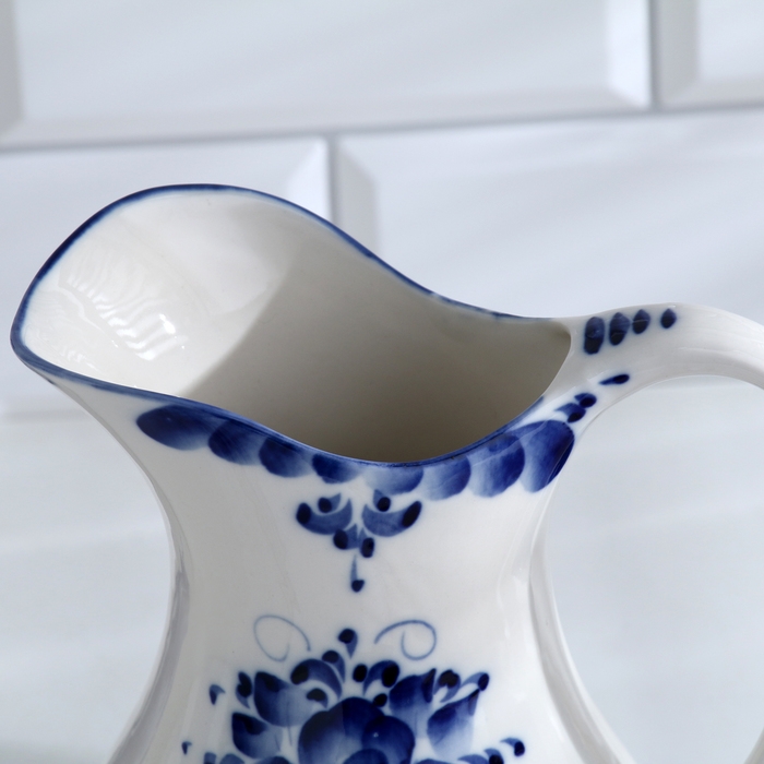 Кувшин «Аннушка», 1,5 л, 20,5 см, , гжель Кувшин «Аннушка», 1,5 л, 20,5 см, , гжель