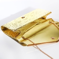Сумка-клатч на клапане, цвет золотой Сумка-клатч на клапане, цвет золотой