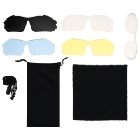 Очки велосипедные со сменными линзами в кейсе, цвет красный Очки велосипедные со сменными линзами в кейсе, цвет красный