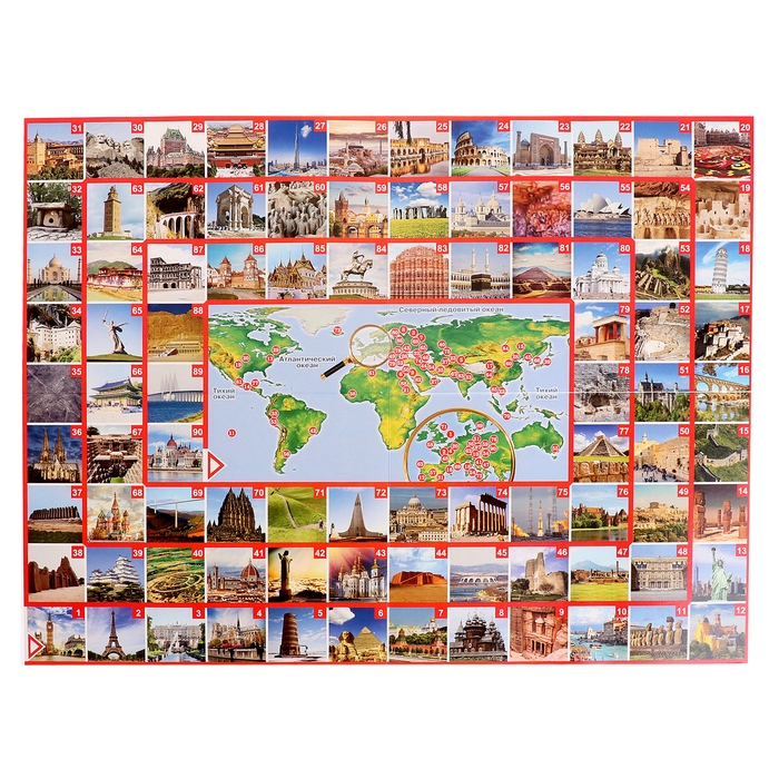 Настольная игра &laquo;ФОТОвикторина. Чудеса света&raquo;, 90 вопросов, 7+