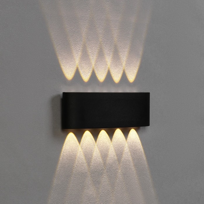 Светильник фасадный «Полусфера», FSD-066, 10 Вт, 3000К, 5 лучей, IP65, 220 В, пластик, черн. 10084 Светильник фасадный «Полусфера», FSD-066, 10 Вт, 3000К, 5 лучей, IP65, 220 В, пластик, черн. 10084