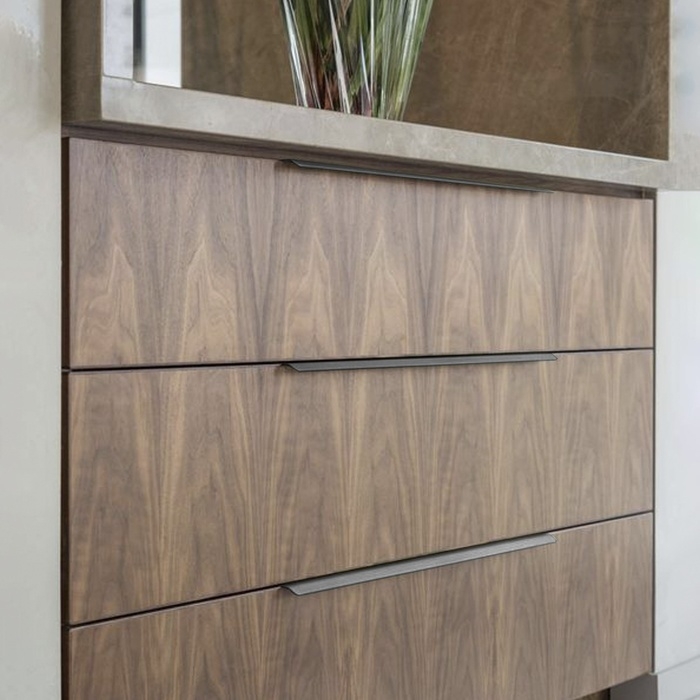 Ручка торцевая CAPPIO RT002, L=300 мм, м/о 224 мм, цвет серый Ручка торцевая CAPPIO RT002, L=300 мм, м/о 224 мм, цвет серый