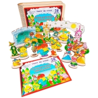 Театр на столе большой, набор «Чиполлино» 28 фигурок Театр на столе большой, набор «Чиполлино» 28 фигурок